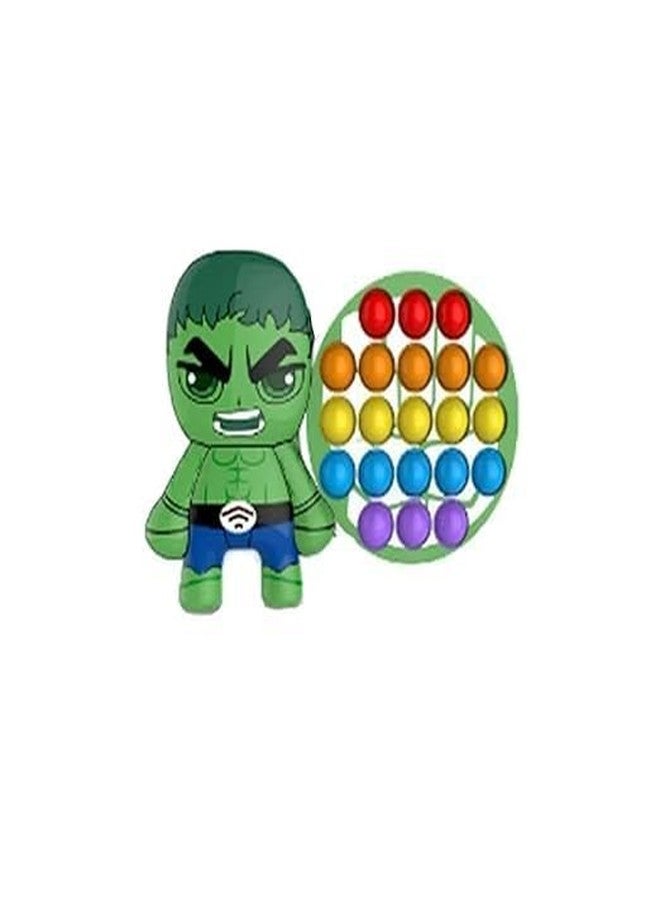 JAPSI Superhero Pop It Fidget Toy, Silicone Bubble Push Game, Non-Toxic, Random Character Design, Ages 3+ - Image 2
